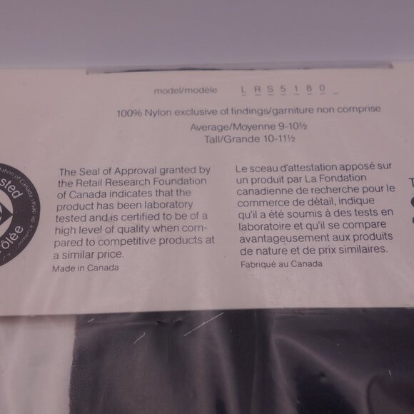 BAYCREST Thigh High Lace Band "Stay Up" Sandalfoot Average 9-10.5 Black - Picture 10 of 13